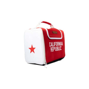 Kanga Coolers California Republic soft cooler with red and white design and star graphic