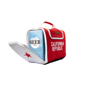 Kanga Coolers California Republic beer case cooler with open flap