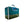 Kanga Coolers teal and green insulated beverage cooler bag with white trim and top handle
