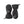 Pair of black Hestra mittens with adjustable wrist straps and CZone branding