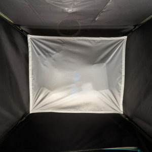 Kelty tent gear loft attached to the ceiling