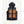Kelvin black hooded puffer vest with four glowing orange heating panels on the front
