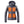 Kelvin grey hooded puffer jacket with four glowing orange heated panels on chest and waist