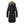 Back view of a black Kelvin parka with a faux fur trimmed hood