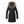 Kelvin black parka with faux fur hood