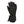 Black insulated winter glove with wrist strap and adjustable cuff