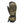 Olive green and black insulated winter mitten with adjustable wrist strap