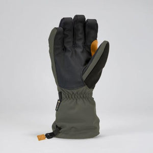 Kombi olive green and black Gore-Tex winter glove with adjustable wrist strap