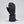 Kombi black winter mitten with adjustable wrist strap and logo detail
