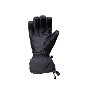 Kombi black leather winter glove with Gore-Tex branding on the cuff
