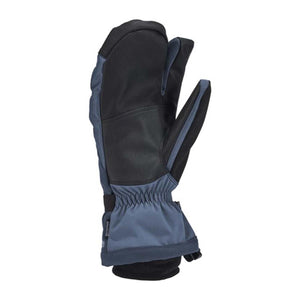 Kombi blue and black split finger winter mitten