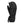 Kombi black three finger ski glove with adjustable wrist strap