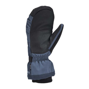Kombi blue and black winter mitten with elastic wrist