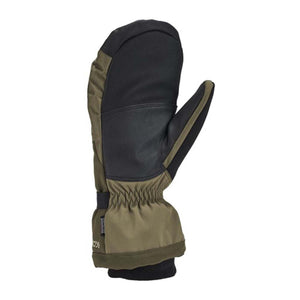 Kombi olive green and black winter mitten with elastic wrist