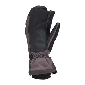 Kombi grey and black three finger ski mitten