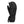 Kombi black three finger ski glove with adjustable wrist strap