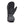 Kombi black and grey winter mitten with elastic wrist