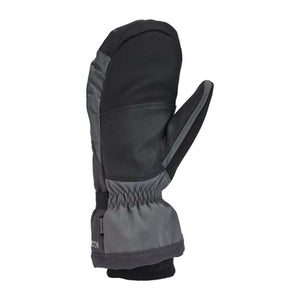 Kombi black and grey winter mitten with elastic wrist