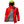 Helly Hansen red sailing jacket with high visibility yellow hood and reflective patches