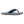 Korkers navy blue flip flop with teal accents and patterned footbed