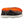 Korkers black slip on shoe with orange and blue trout pattern insole