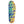 Korkers replacement insole with a yellow and blue fish scale pattern