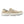 Korkers beige canvas slip on shoe with white rubber sole
