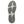 Korkers Klingon Deck shoe outsole with grey patterned traction pads on a white base