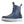Navy blue Xtratuf ankle deck boot with white sole and K logo