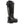 Korkers black waterproof rubber boot with rear adjustable strap and omnitrax sole system