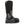 Korkers black waterproof tall rubber boot with textured toe cap and orange sole accents