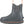 Korkers grey waterproof ankle boot with orange pull tabs and sole trim
