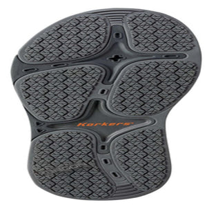 Korkers rubber shoe outsole with textured grip pattern