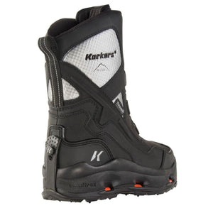 Korkers black and grey winter boot with OmniTrax sole system