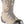 Korkers rubber toe cap accessory on a brown hiking boot