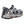 Korkers grey and blue water sandal with speckled midsole and K logo