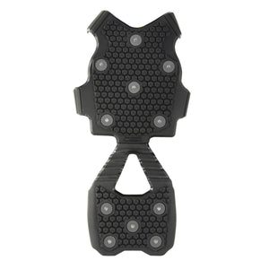 Korkers black rubber ice traction cleat with metal studs for footwear