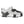 Korkers traction cleat attached to a light grey shoe
