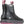 Korkers black waterproof ankle boot with grey trim and pink pull tabs