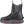 Korkers black waterproof ankle boot with grey accents and pink trim