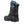 Korkers black winter boot with blue interior lining and orange sole accents
