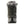 Rear view of black Korkers winter boot with faux fur trim and K logo heel tab