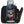 Open black ski boot bag with packed winter gear and ski boots