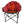 Kuma heated folding camp chair with red and black plaid pattern