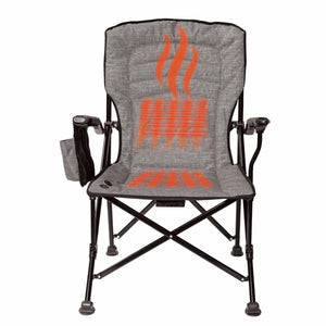 KUMA Outdoor Gear grey heated folding camping chair with black frame