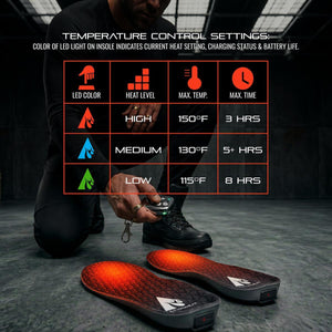 Open Box ActionHeat Pro Series+ Bluetooth Heated Insoles