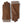Hestra brown leather gloves with ribbed knit cuffs