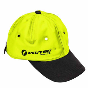Inuteq neon yellow cooling baseball cap with black brim