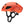 Smith Optics orange cycling helmet with black straps and mesh vents