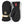 Hestra black leather and fabric mittens with Gore Windstopper label